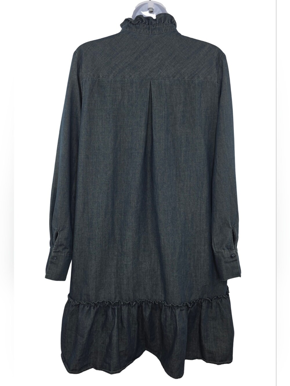 Herrlicher XS Ruffle Yoke Short Denim Antke Dress 3809-CW - Picture 5 of 12